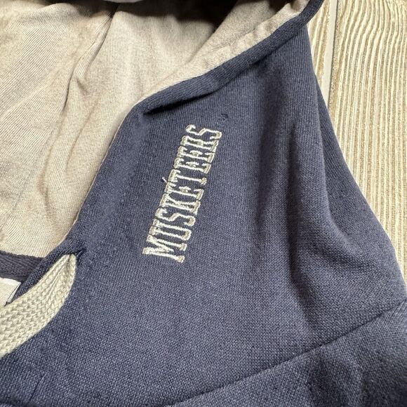 Xavier Musketeers Logo Hoodie Men’s XL Blue Stadium Athletics Sewn Letters  New - Picture 4 of 12